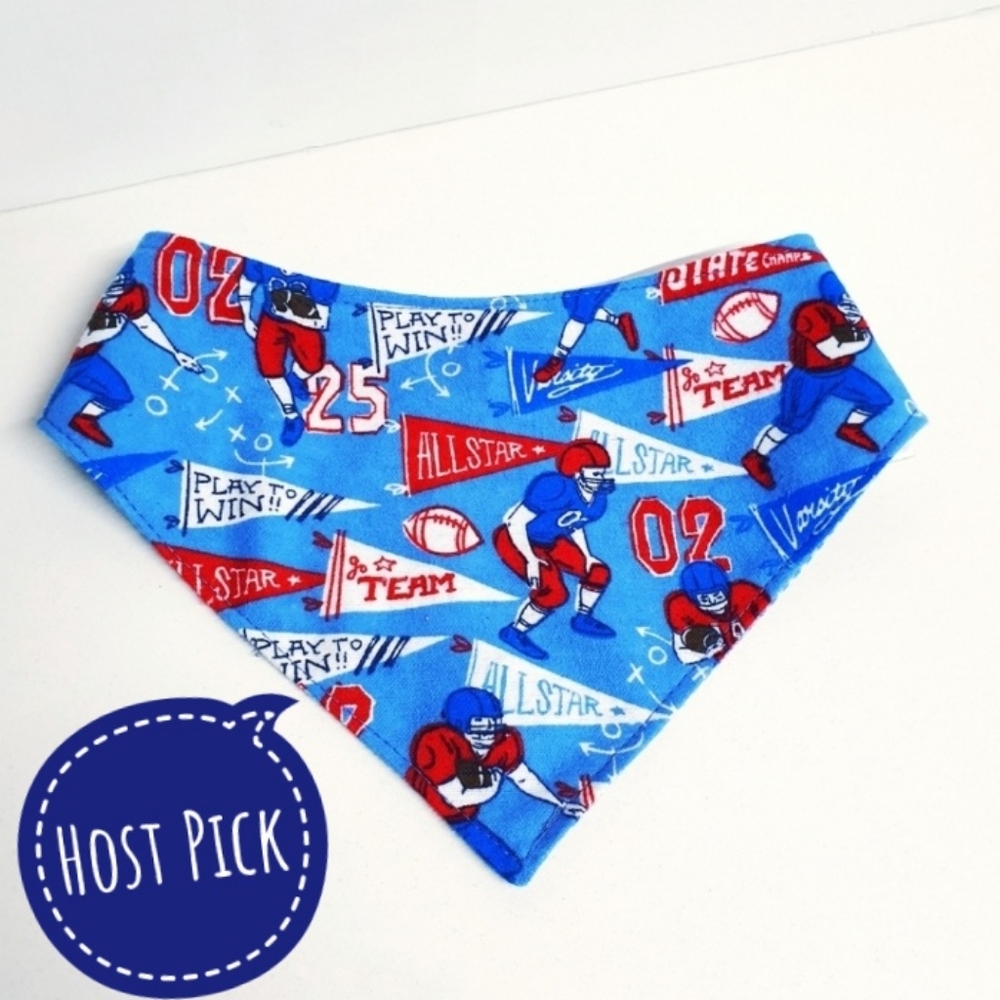 🐶 5 for $15 * Pablo All Star Football Snap On Dog Bandana